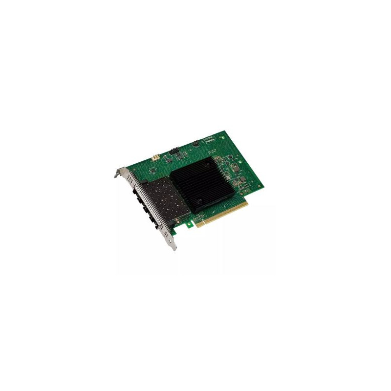 scheda di rete intel quad-port pcie 4.0 x16 gigabit sfp28x2 verde