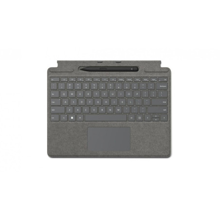tastiera microsoft surface pro con slim pen platino [8x6-00223]