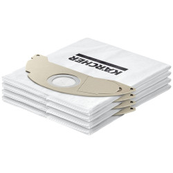sacchetti filtro in pile karcher kfi 657 per aspirapolvere bianco
