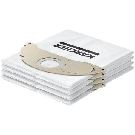 sacchetti filtro in pile karcher kfi 657 per aspirapolvere bianco