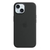 custodia apple per iphone 15 plus in silicone con magsafe nero [aoapptf15qmxqr3]