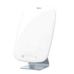lampada led beurer tl 95 per fototerapia salvaspazio bianco/alluminio