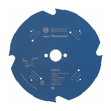 lama circolare 160 x 20 x 1.6 mm numero di denti: 4 bosch accessories