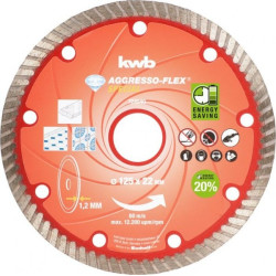 disco da taglio diamantato kwb aggresso-flex 125mm - 724540