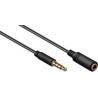 cavo audio goobay pro minijack 3.5 mm est. 4p nero 0.5m [62476]