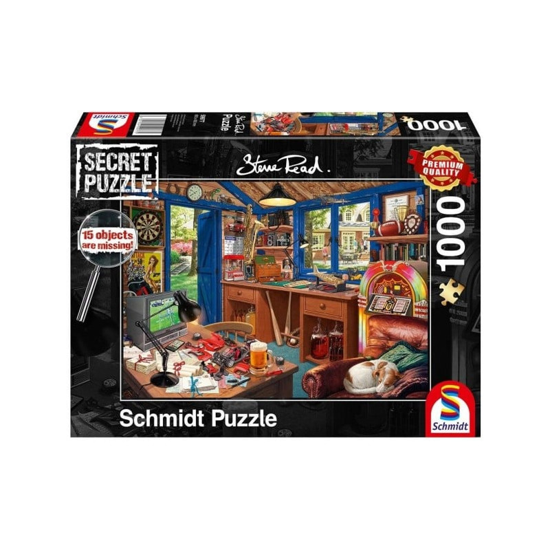 puzzle schmidt 59977 steve read l'officina di papa' 1000pz