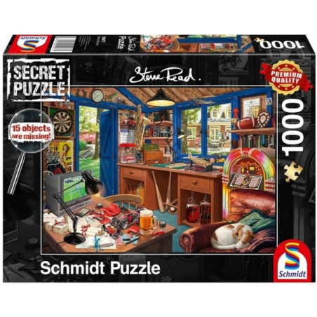 puzzle schmidt 59977 steve read l'officina di papa' 1000pz