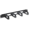 Pannello passacavi 44x95 1u per rack 19'' nero