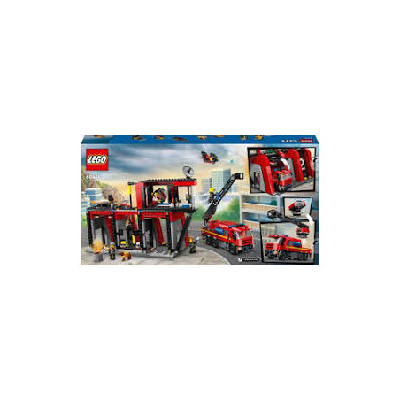 lego city 60414 stazione dei pompieri con camion dei pompieri [60414]