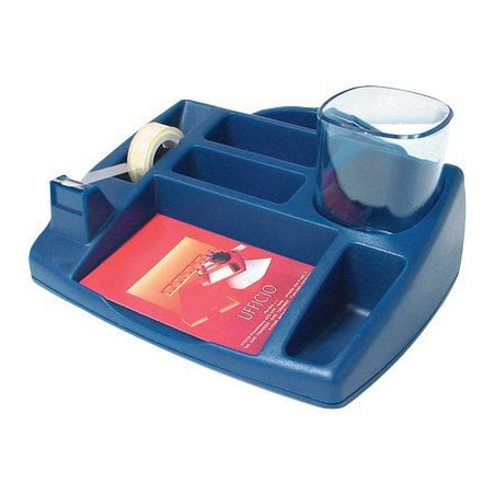 Portaoggetti scrivania arda oliver blu [4121a]