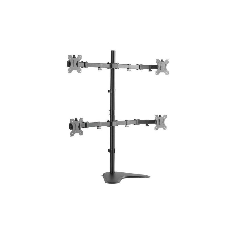 supporto monitor logilink base da tavolo per monitor quadruplo 13-32"