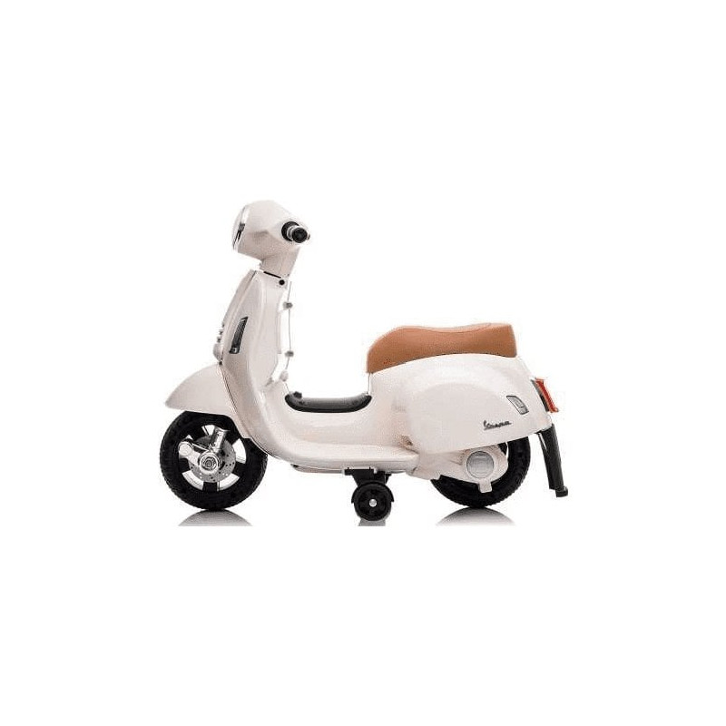 moto vespa elettrica per bambina biemme by bcs 6v bianco