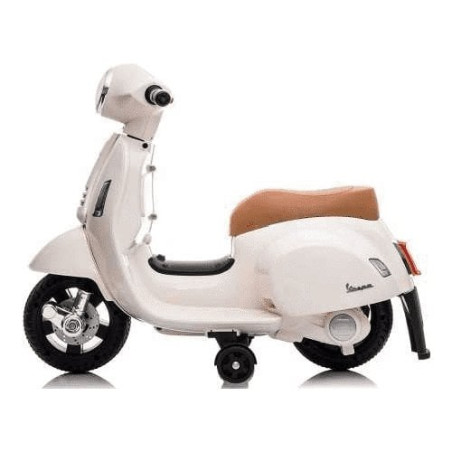 moto vespa elettrica per bambina biemme by bcs 6v bianco
