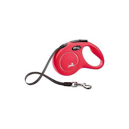 guinzaglio automatico flexi new classic s 15kg/5m rosso