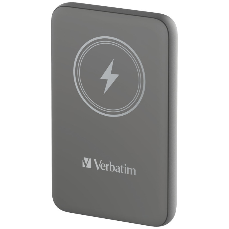 batteria portatile verbatim power bank 10000mah wireless grigio [32249]