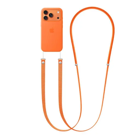 tracolla apple iphone 108-208cm arancione [aoapptf17cmggd4]