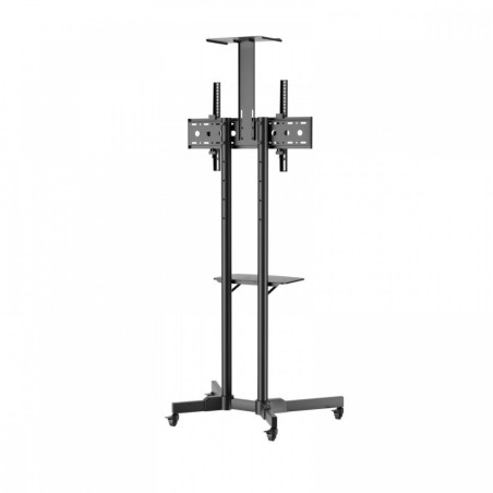 supporto tv tb st1 trolley fino a 75" 45kg argento [ajtbxtmd0000st1]