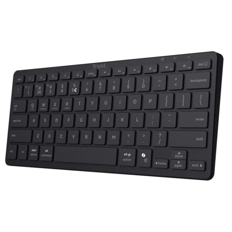 tastiera trust nado ii multi device nero [26195]