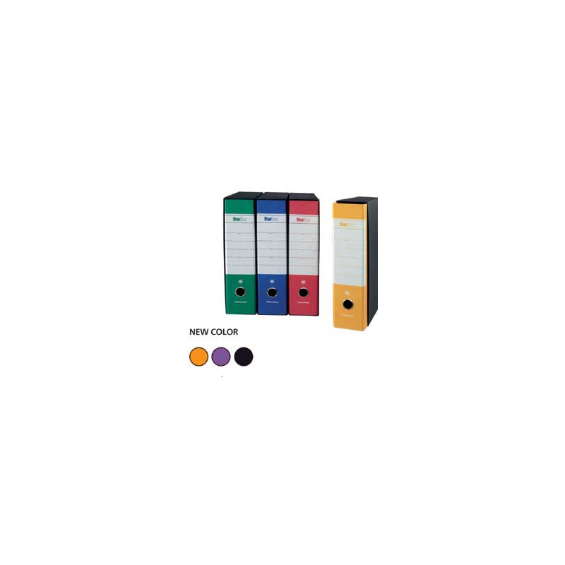 registratore a leva starline starbox arancio dorso 8cm formato protocollo