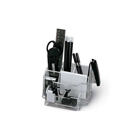 Portaoggetti scrivania niji in plexiglass con accessori art.5474