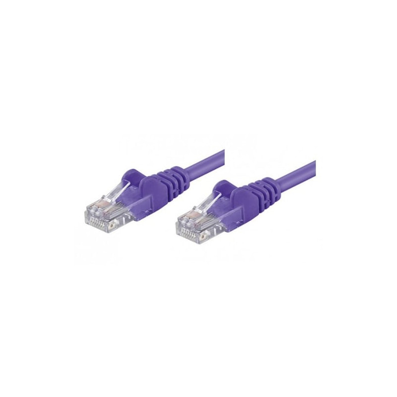Cavo di rete patch cca cat. 5e viola utp 5 mt