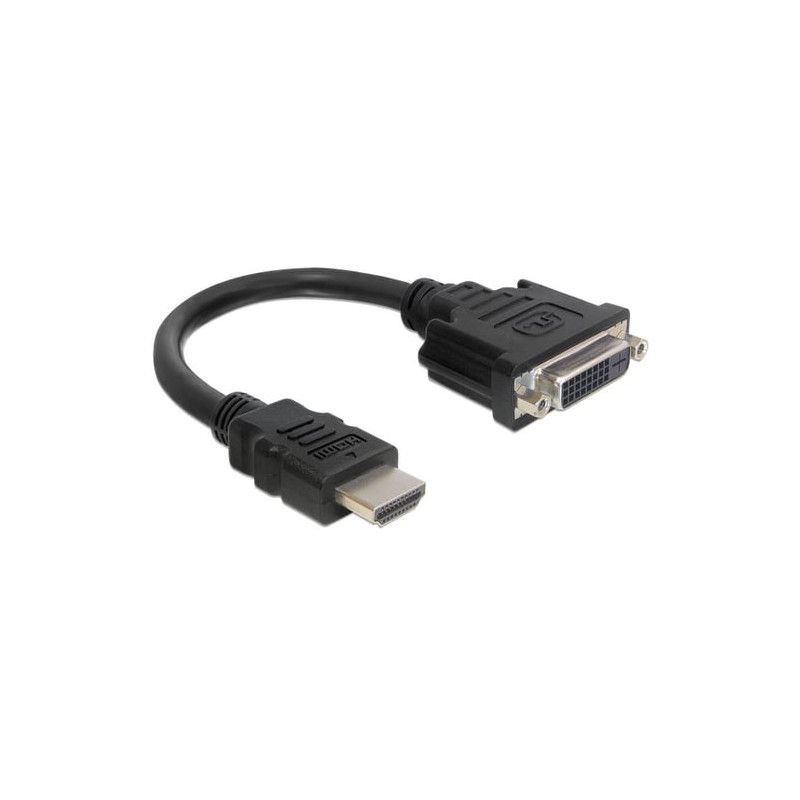 delock 0.2m hdmi-dvi m/f [65327]
