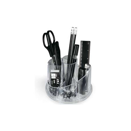Portapenne niji in plexiglass girevole con accessori art.5475 [5475]