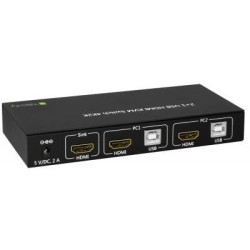switch kvm techly 2x1 con usb e hdmi