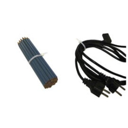 busta 100 faschette in nylon 200x2,5 mm bianco [3195w]