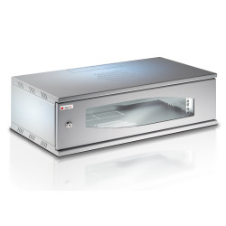 armadio rack techly 19'' a muro 3u prof. 320 grigio assemblato