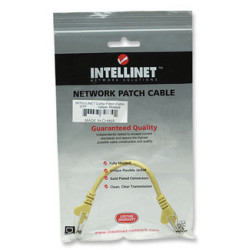 Cavo di rete patch in rame cat. 5e giallo utp 0,5 mt