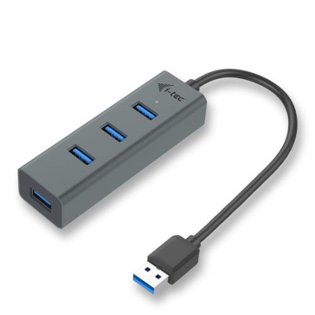 hub usb itec metal u3hubmetal403 usb 3.0 (3.1 gen 1) type-a 5000mbit/s