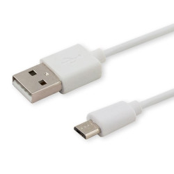 Cavo usb savio cl-123 (micro usb - usb 2.0 1m bianco) [cl-123]