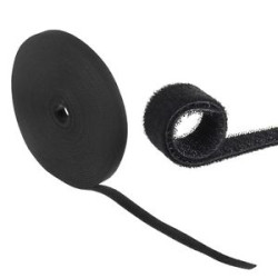 velcro per cavo maclean 20mmx15.3m nero [mctv-542]