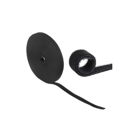 velcro per cavo maclean 20mmx15.3m nero [mctv-542]