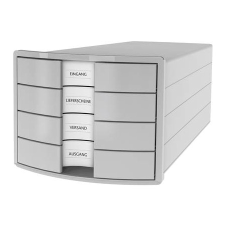 han cassettiera impuls 2.0 1012-11 grigio luminescente din a4,