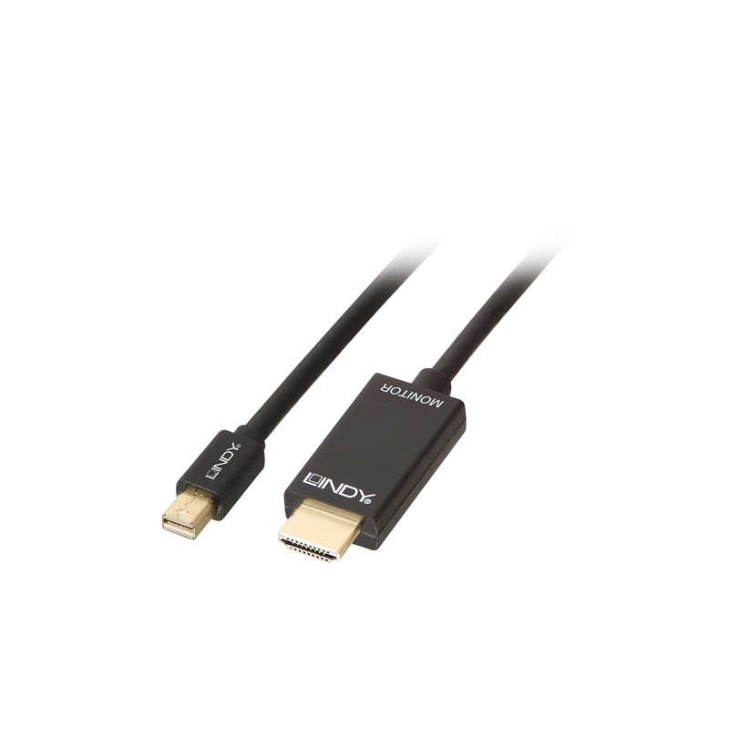 cavo lindy 36927 mini displayport a hdmi 4k30, 2m nero