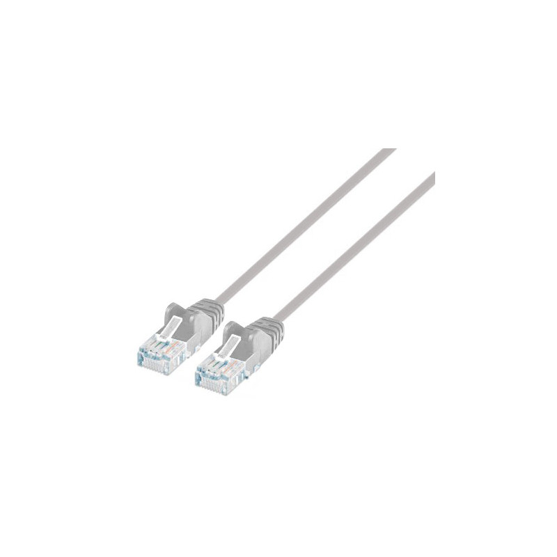 cavo di rete patch intellinet cat6 utp slim 1,5m grigio