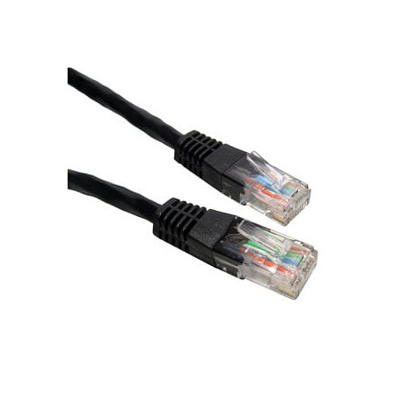 Cavo di rete patch in rame cat. 5e nero utp 30 mt