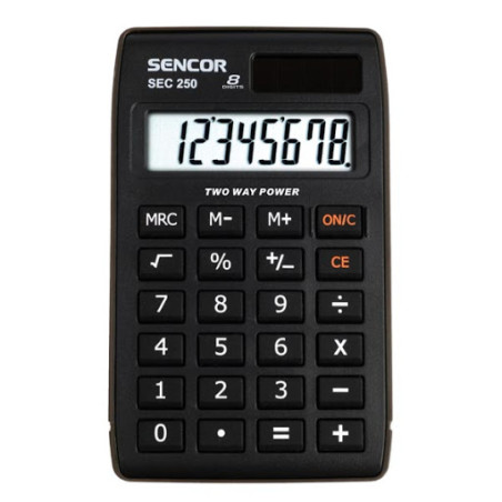 calcolatrice sencor sec 250 nero [arseckk00sec250]