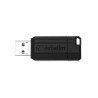 pen drive 64gb verbatim usb 3/10 pstripe nero [49065]