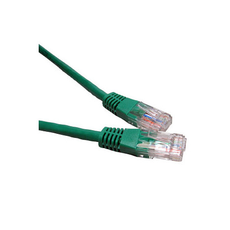 Cavo di rete patch in rame cat. 5e verde utp 3 mt