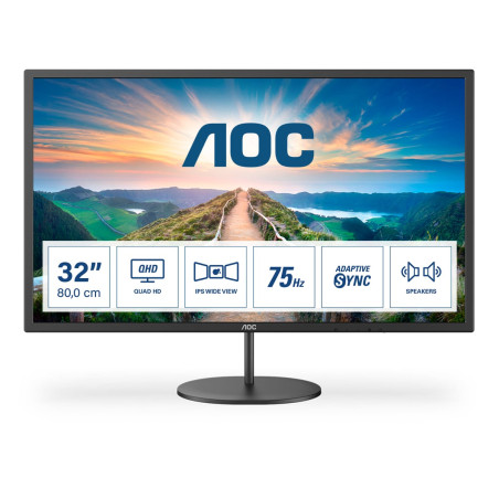 monitor led 31.5" aoc 2k ultra hd 2560x1440p 4ms classe g nero