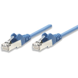 Cavo di rete patch in rame schermato cat. 5e blu ftp 30 mt