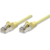 Cavo di rete patch in rame schermato cat. 5e giallo ftp 0,5 mt