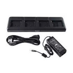 caricabatteria honeywell 4 slot con cavo di alimentazione nero [eda52-qbc-2]