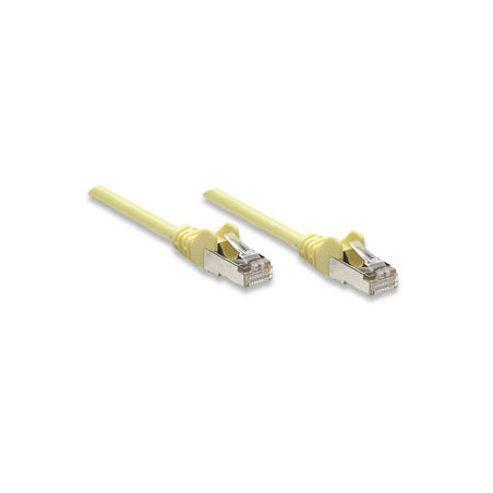Cavo di rete patch in rame schermato cat. 5e giallo ftp 1 mt