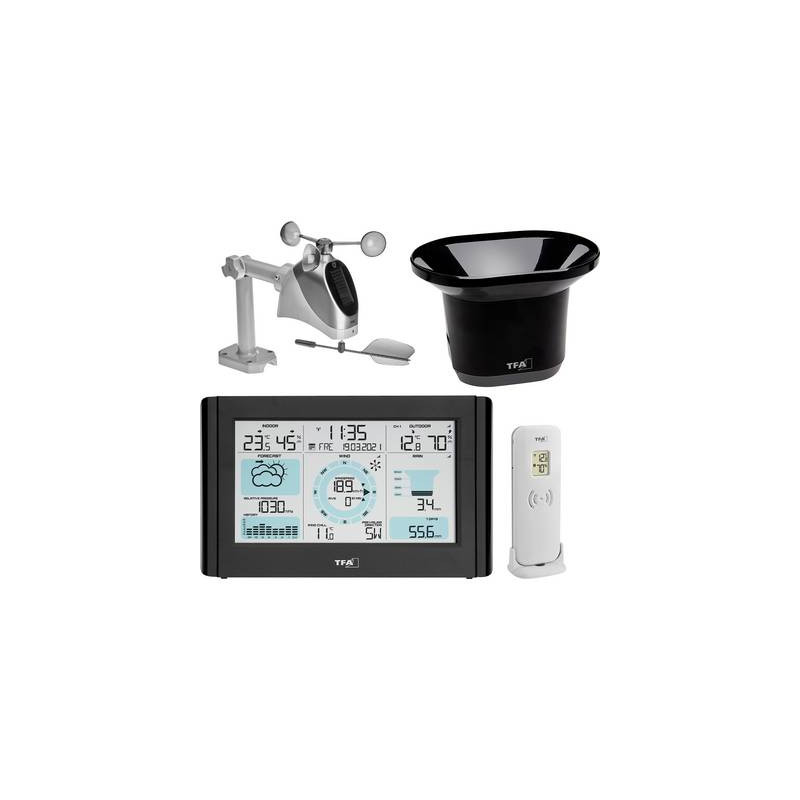 stazione meteo digitale tfa dostmann senza fili previsione per 12-24ore
