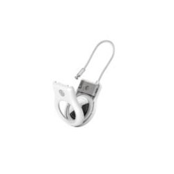 custodia belkin per apple airtag con cavo metallico bianco [msc009btwh]