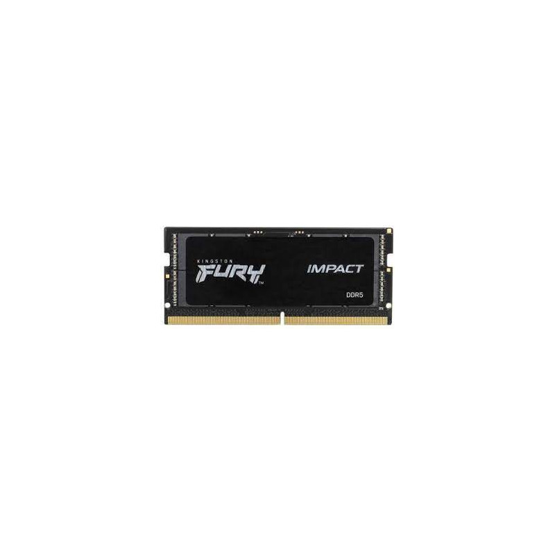 ram so-dimm ddr5 32gb kingston fury impact 4800mhz 40cl nero